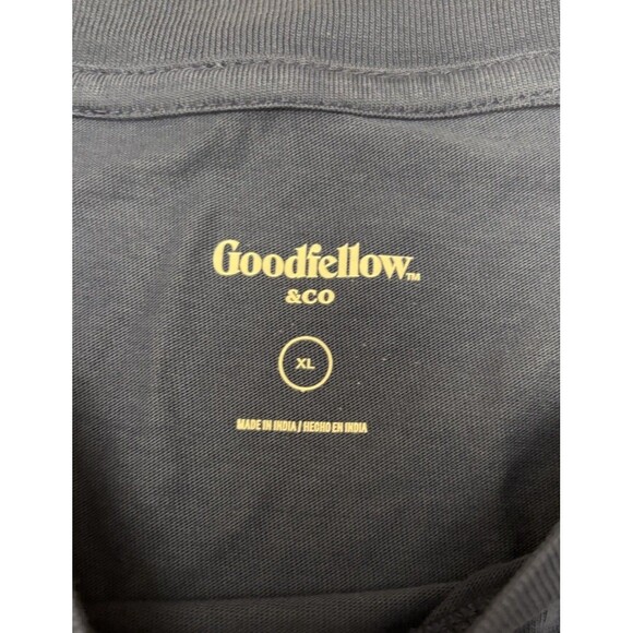 NWT Mens Goodfellow & Co Crew Neck Short Sleeve T-Shirt Size XL Navy Blue - Picture 3 of 6